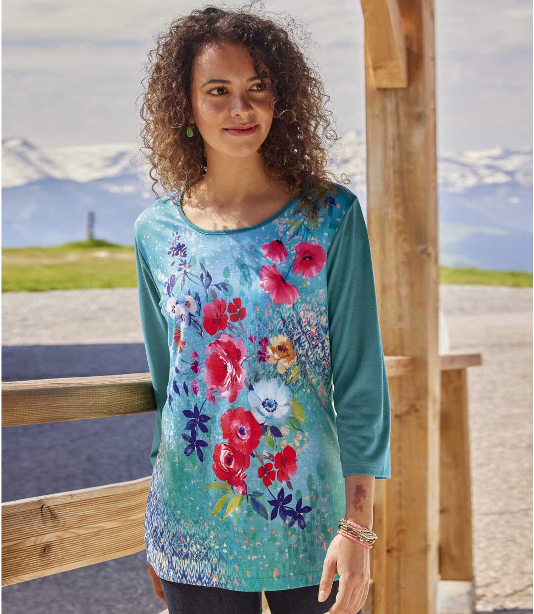 Tunique Fluide Motifs Fleurs