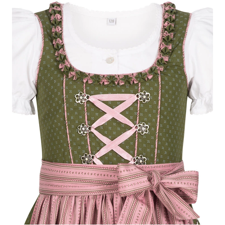 Nübler Kinderdirndl 3-teilig Nabbo Oliv