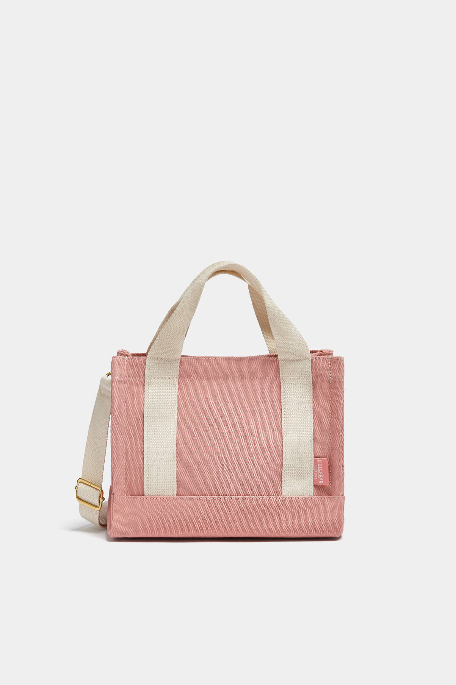 Bolsa transversal de lona personalizável - rosa