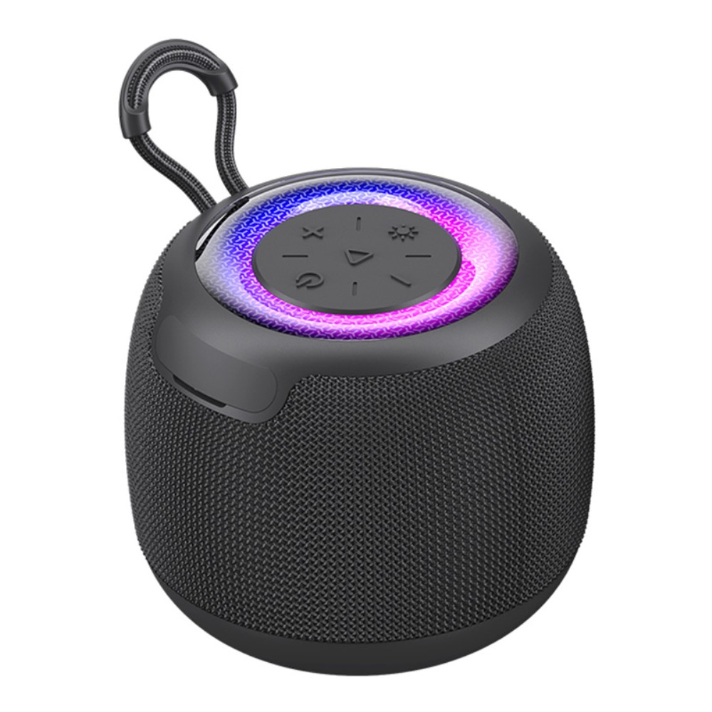 Portable Wireless Bluetooth 5.3 Mini Lautsprecher mit RGB Beleuchtung (US-YX014) - Schwarz