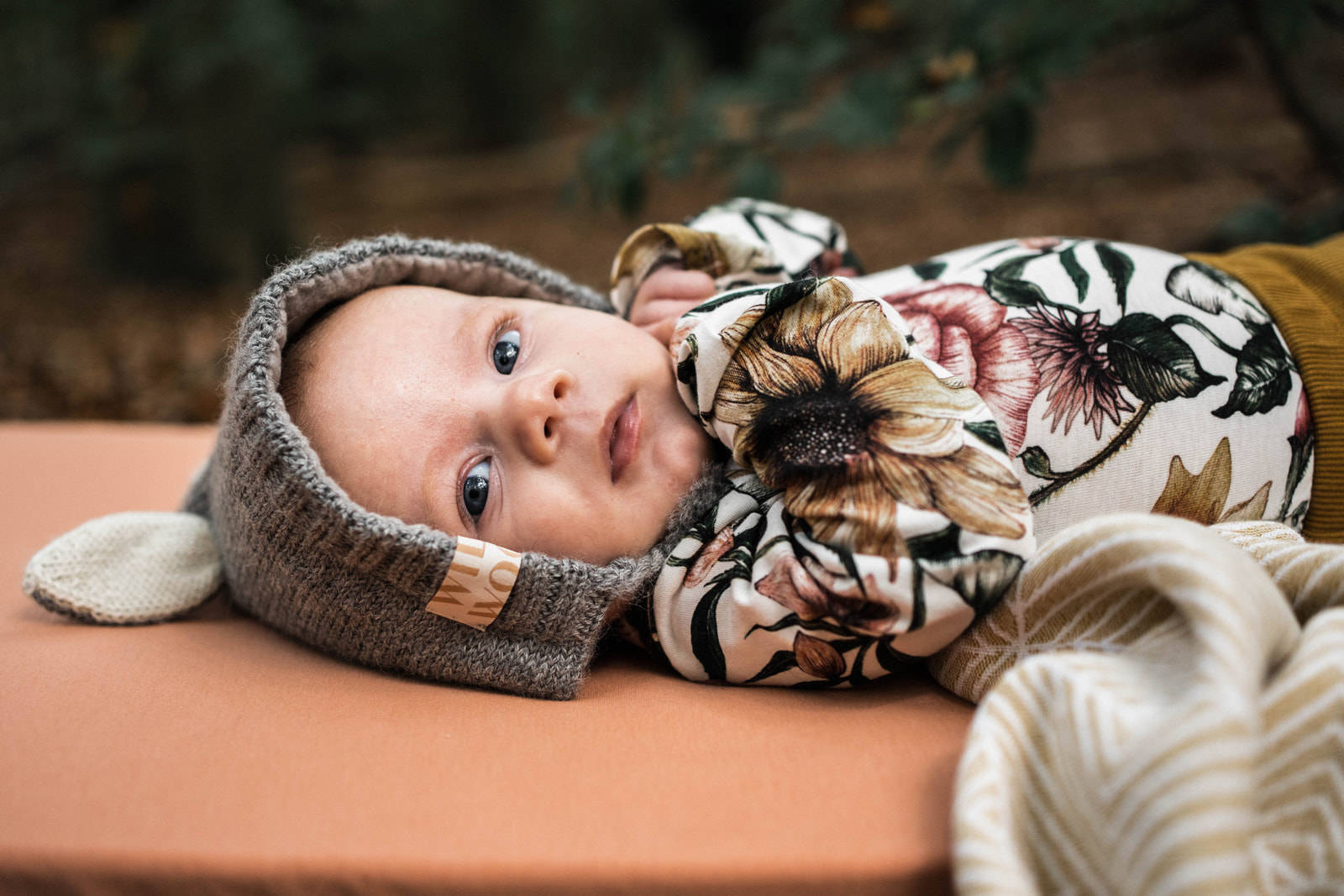 WildWood katoenen baby wieg hoeslaken 40x80 cm Muted Clay