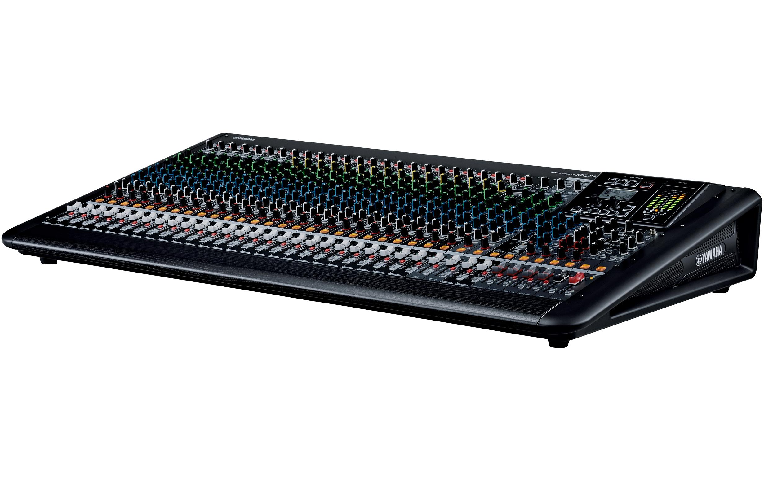 Mischpult MGP32X<br>32-Kanal-Analogmixer mit digitalen Effekten, iPod/iPhone-Integration und Mono- und Stereo-Summierung