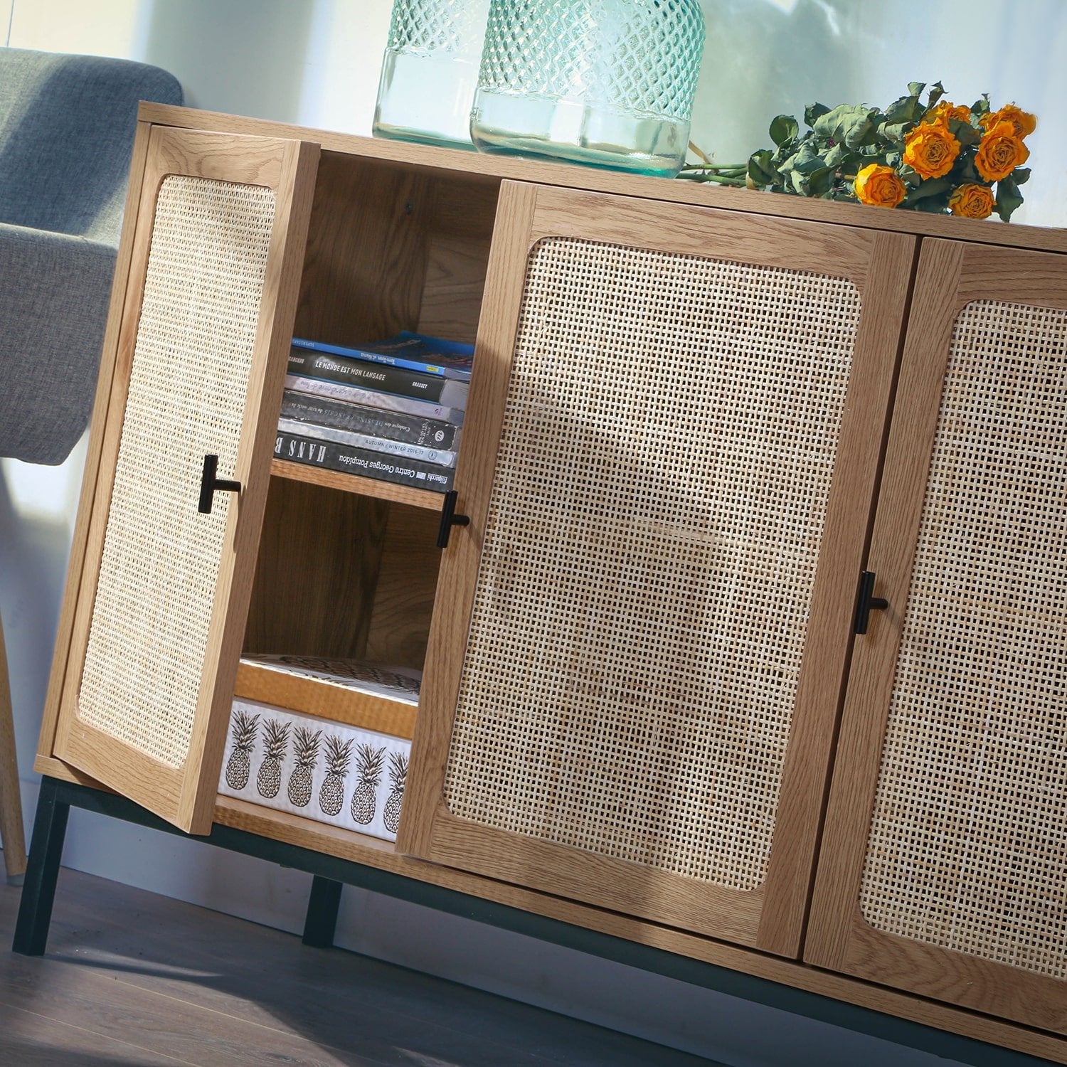 Calicosy - Dressoir Jaya - 3 deurs - 120 cm