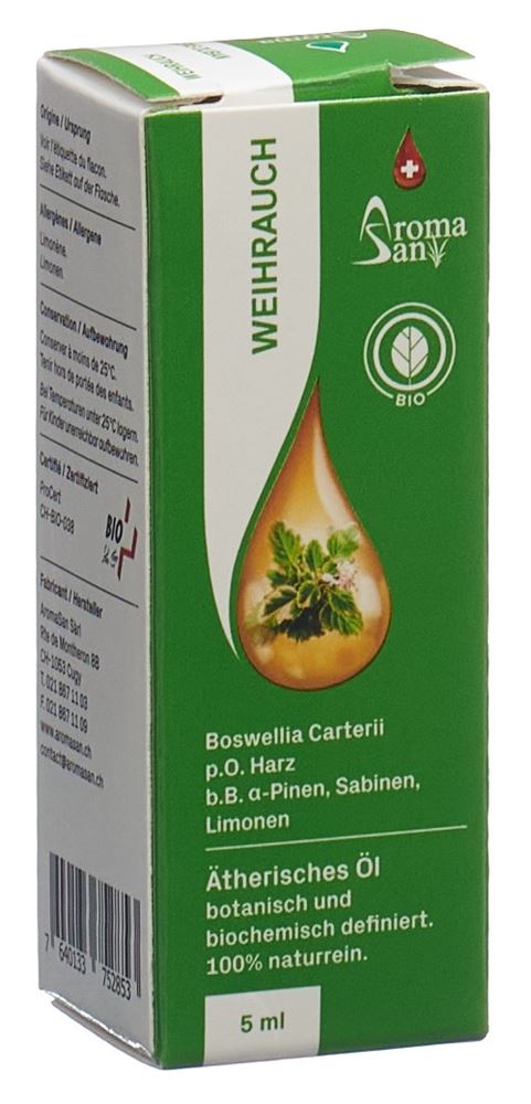 Aromasan Weihrauch<br>5 ml, Ätherisches Öl, in Schachtel Bio