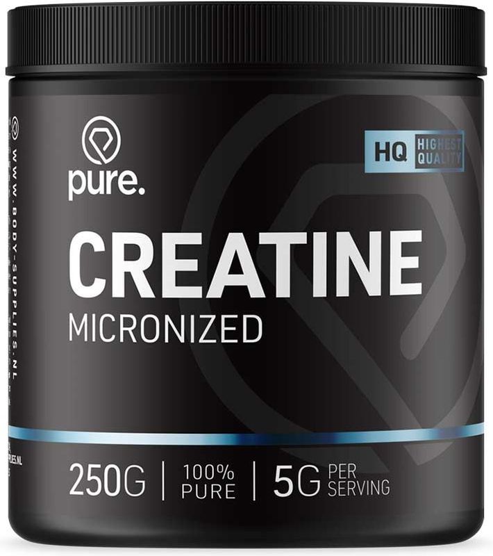 Pure. Creatine Monohydraat Fruit Punch 500g micronized poeder creatine sportvoeding