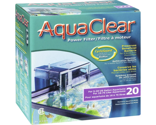 AquaClear 20 buitenfilter voor aquariums 20 Powerfilter