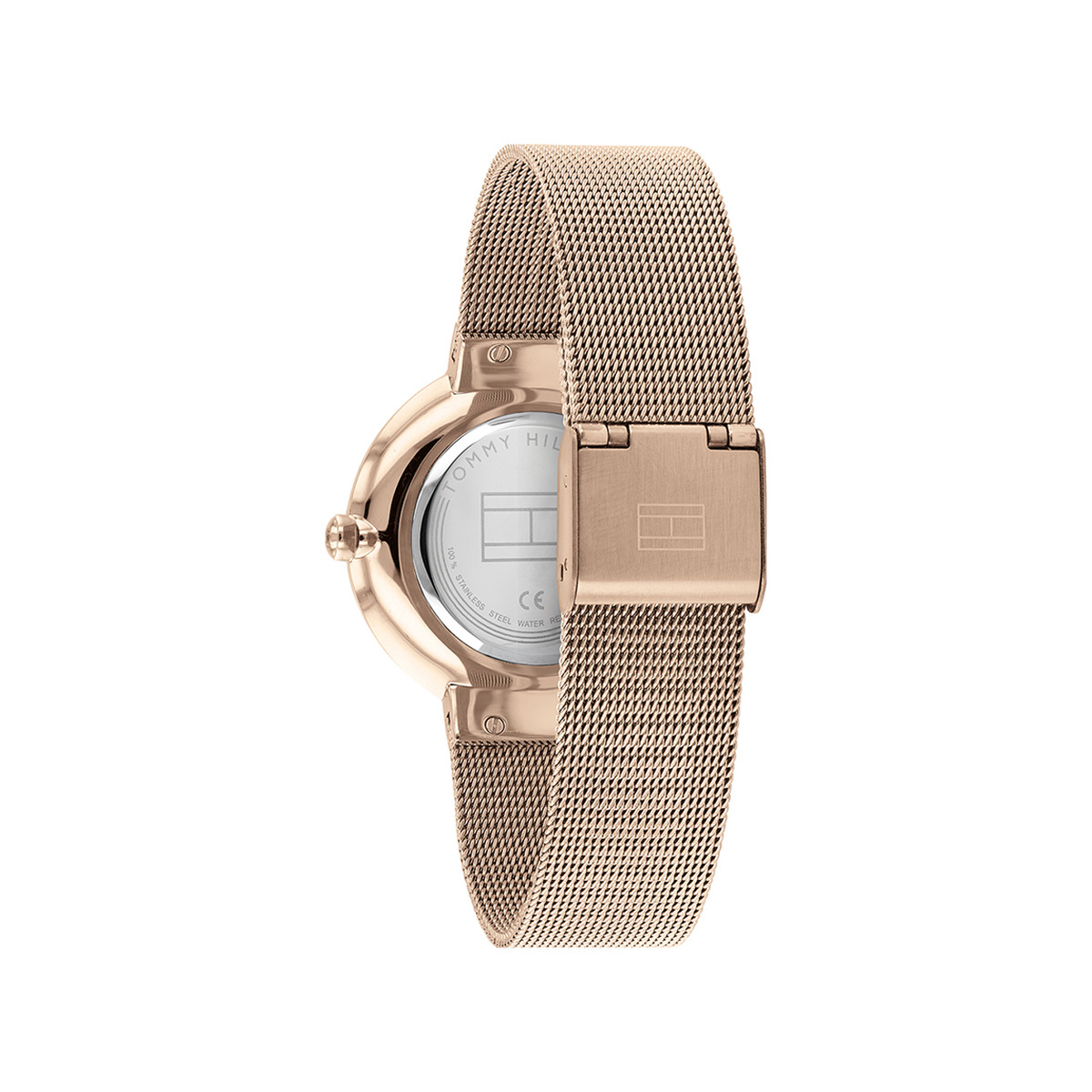Montre Tommy Hilfiger femme acier doré rose
