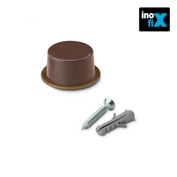 Inofix Batente Porta com Parafuso Castanho kit2 - 1210230016