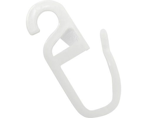 Witte plooihaken, 10 stuks.
