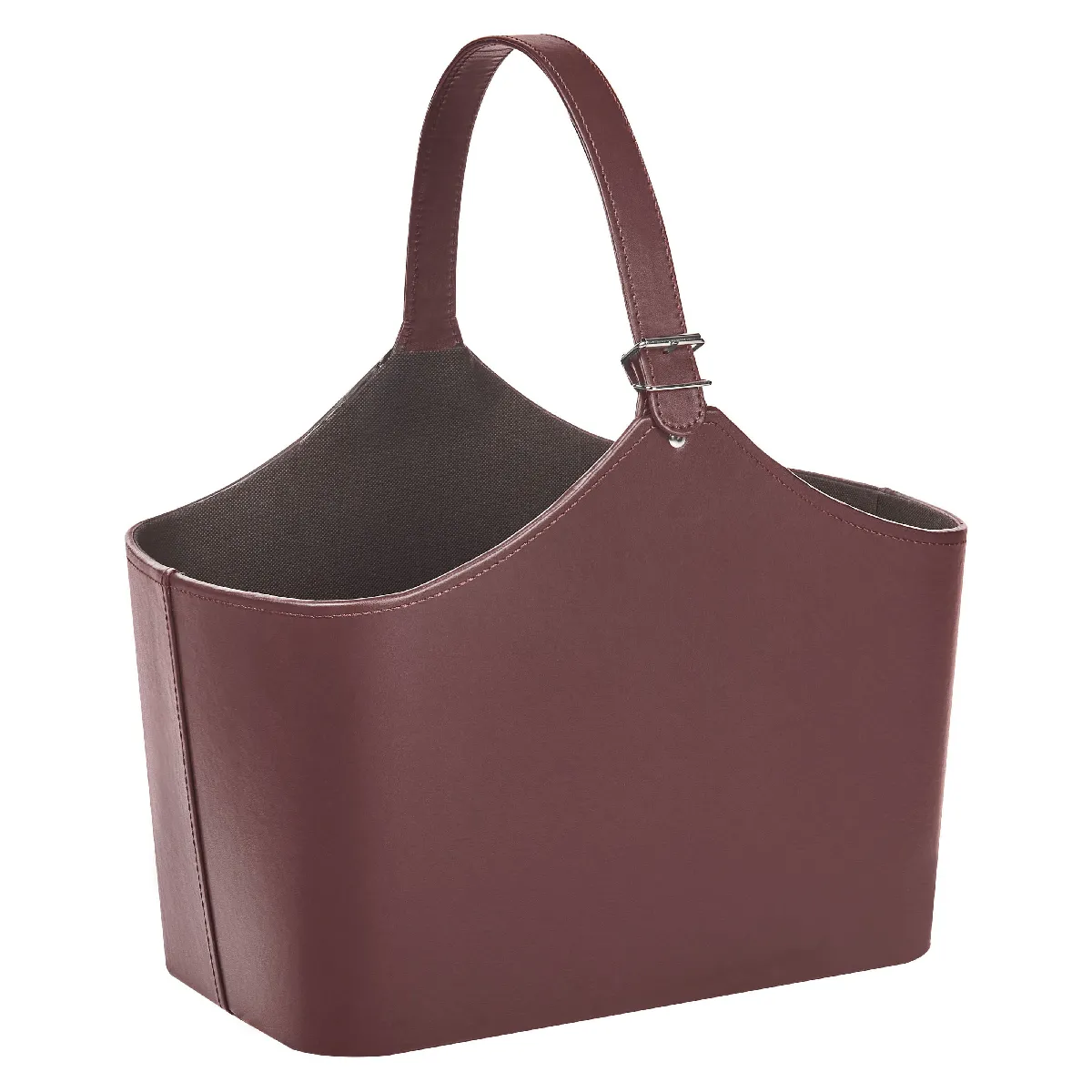 Panier en cuir PU marron ELAM - BELIANI