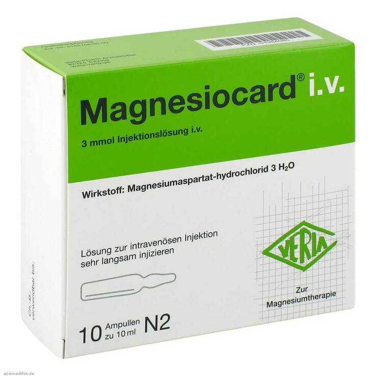 Magnesiocard i.v. Injektionslösung, 10X10 ml