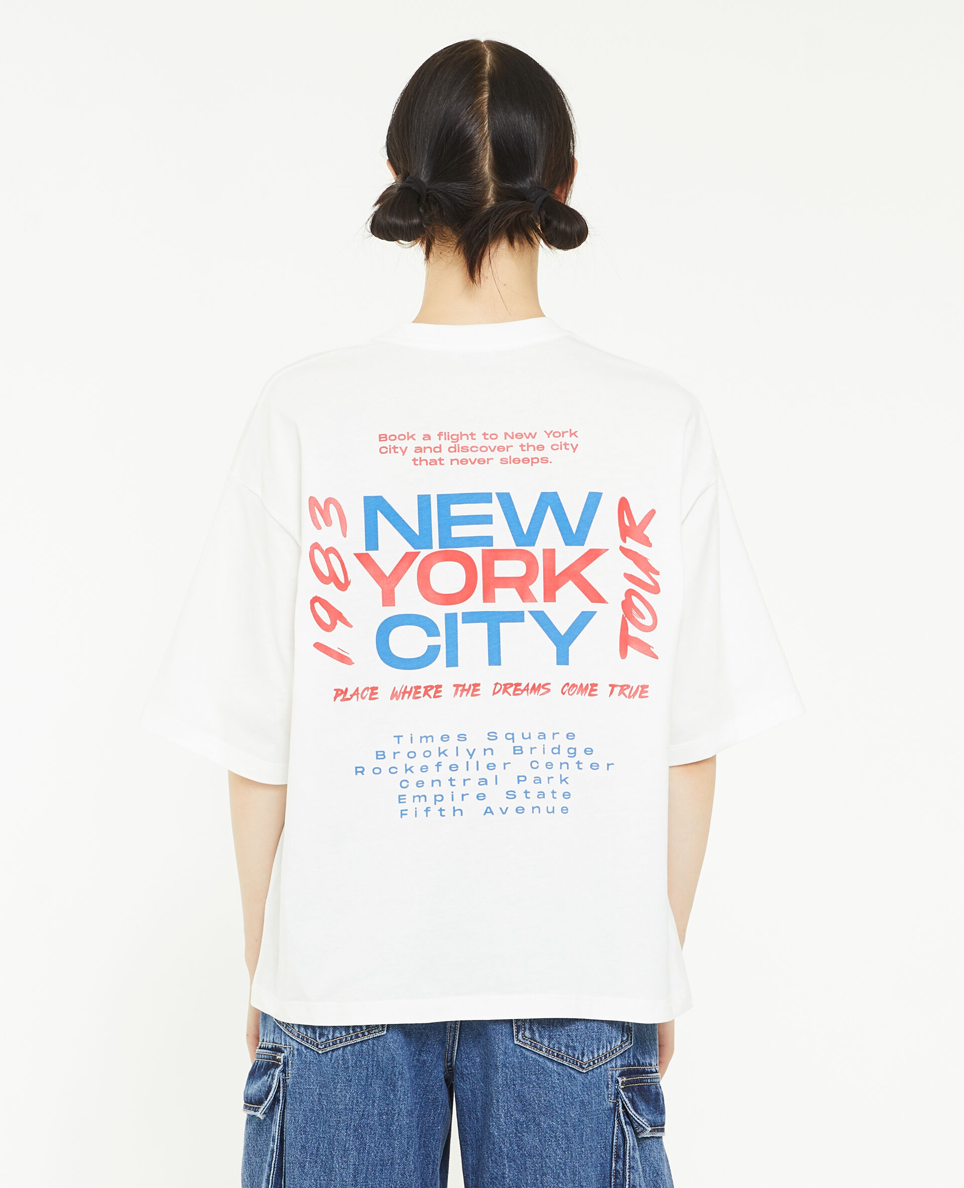T-shirt à inscriptions - Blanc