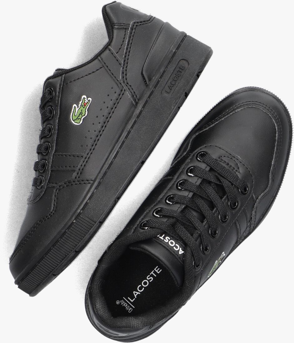 LACOSTE zwarte lacoste lage sneakers t-clip k