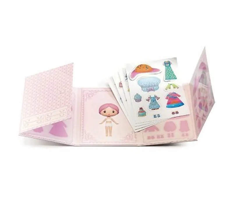 Djeco Klistremerkebok, Kle Dukken Lilypink