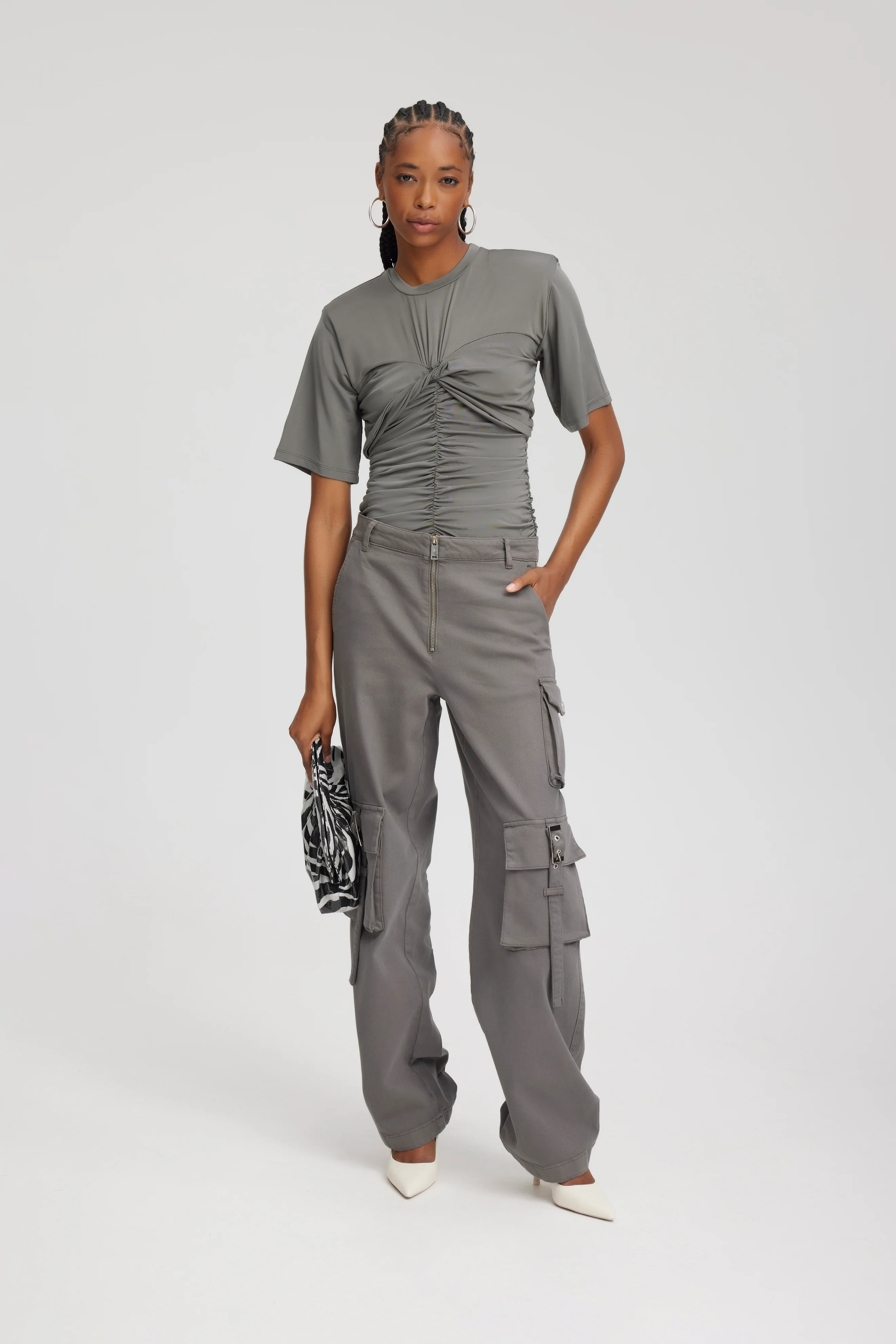 GESTUZ  AshaGZ bluse - Gunmetal Grey