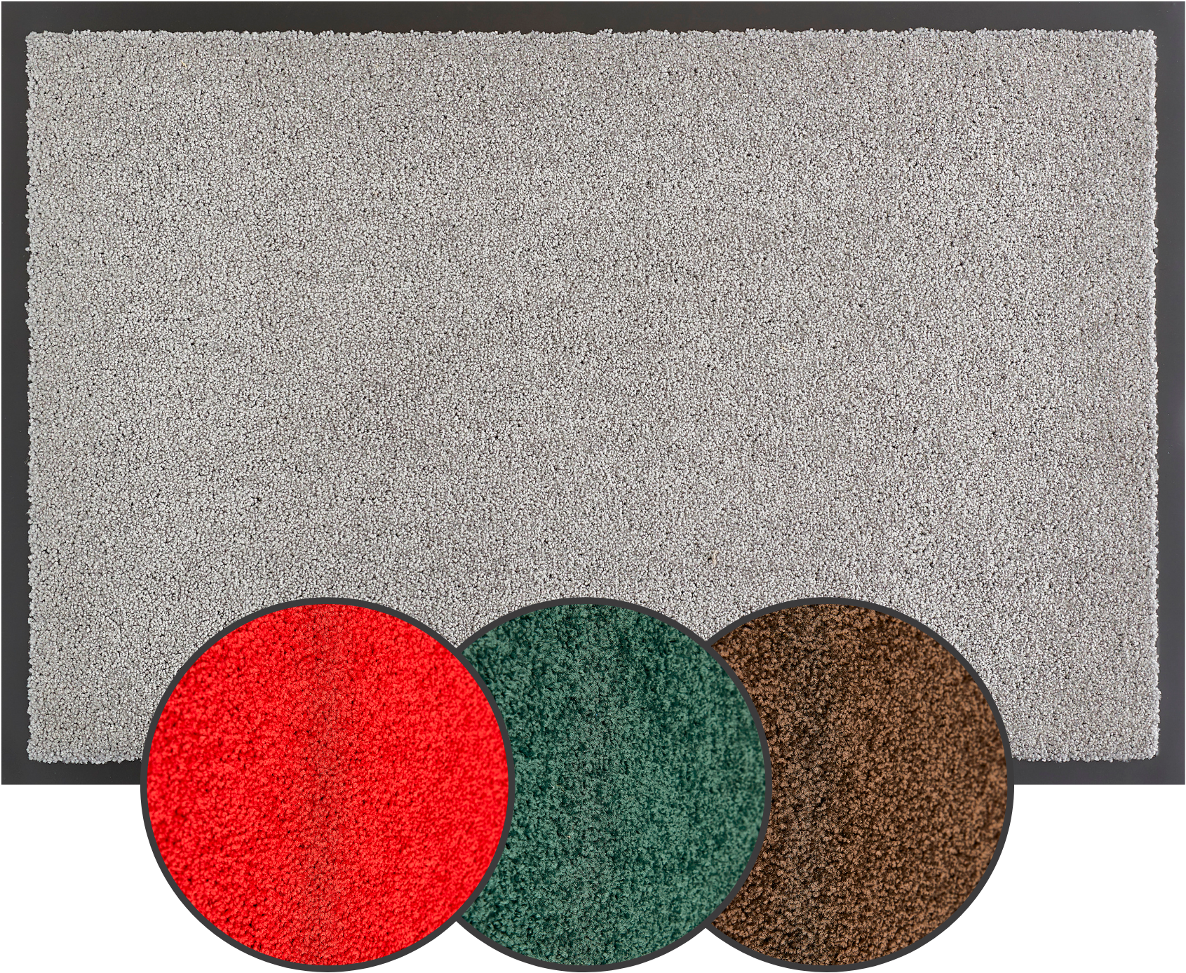 my home Fussmatte »Emil, Made in Netherlands« rechteckig 6 mm Höhe Schmutzfangmatte, Uni Farben, rutschhemmend, waschbar (Handwäsche)