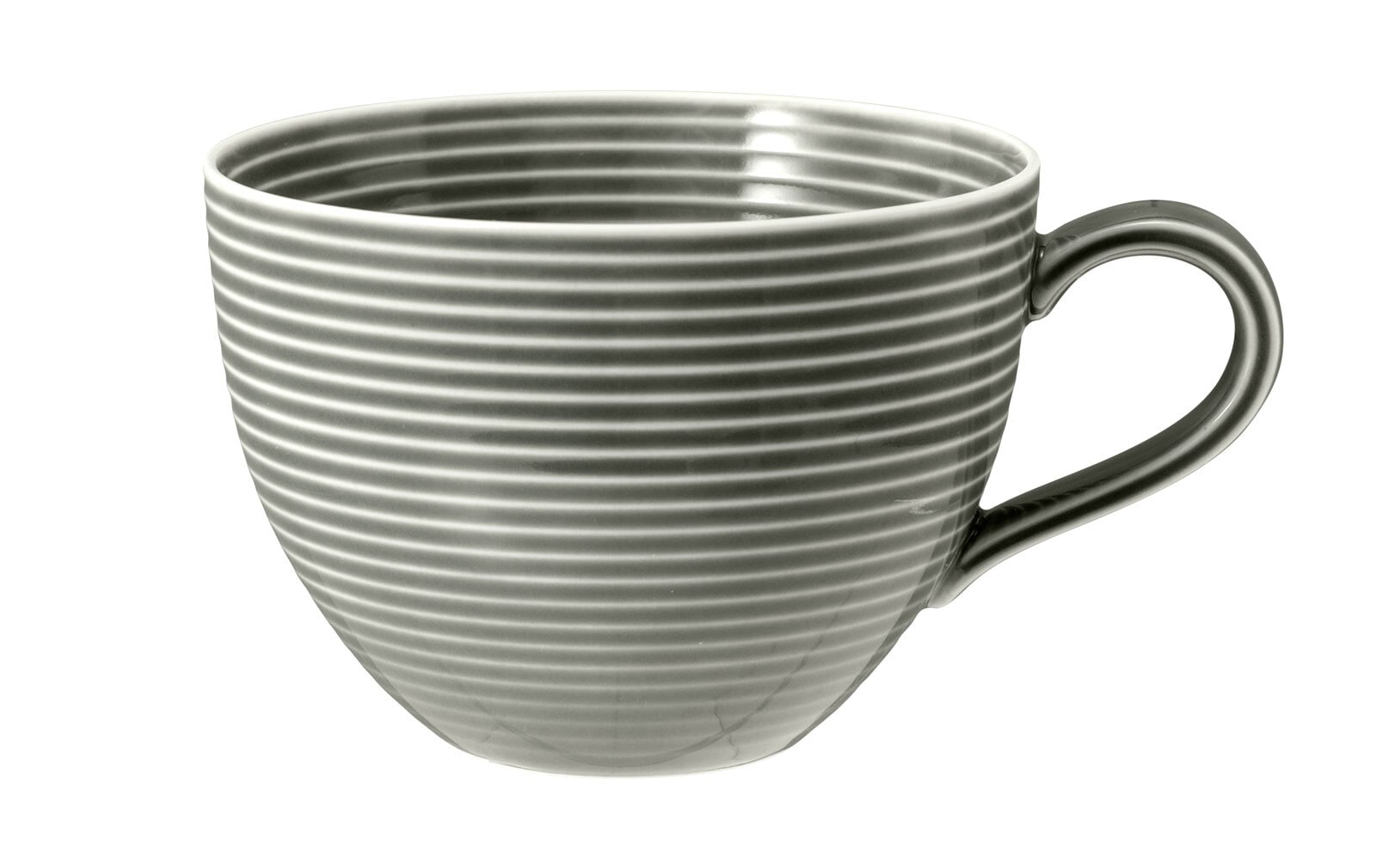 Seltmann Weiden Milchkaffee-Tasse BEAT COLOR GLAZE 6er Set perlgrau