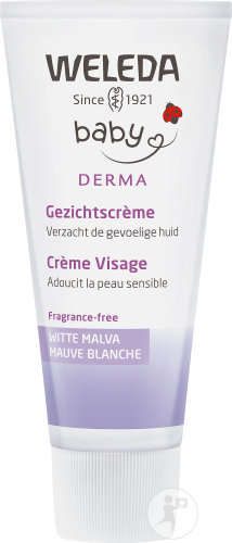 Weleda Baby Derma Crème Visage À La Mauve Blanche Tube 50ml