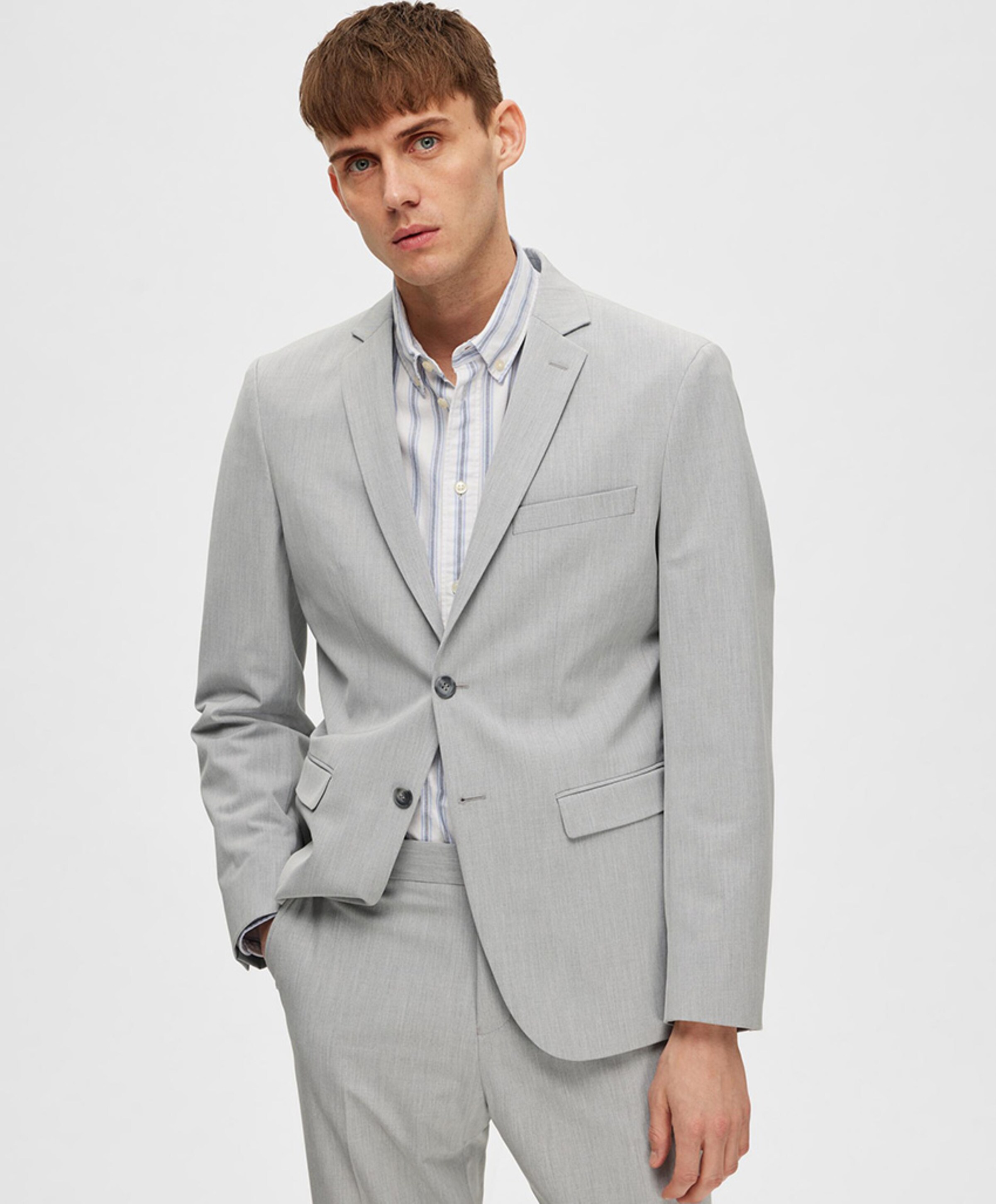 Selected Heren colbert grijs