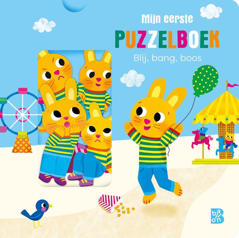 Boek - Oliver Het Konijn - Kartonboek - Verschillende Emoties