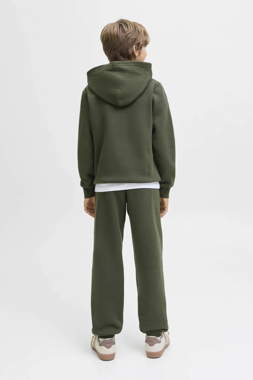 JACK & JONES JUNIOR slim sweatpant donkergroen