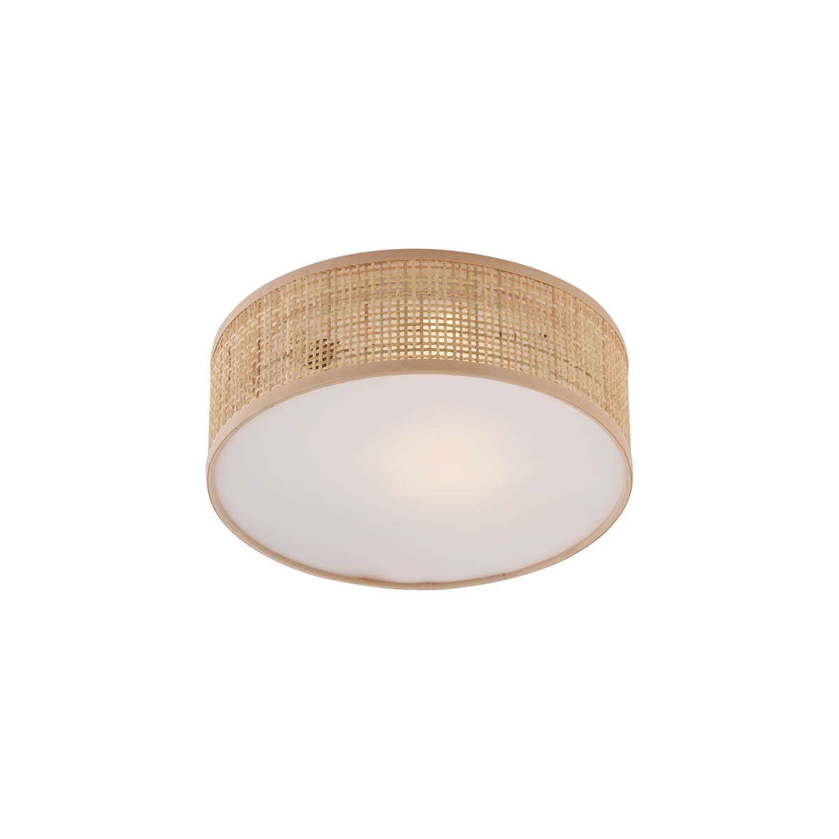Oosterse plafondlamp rotan 30cm - Trammy