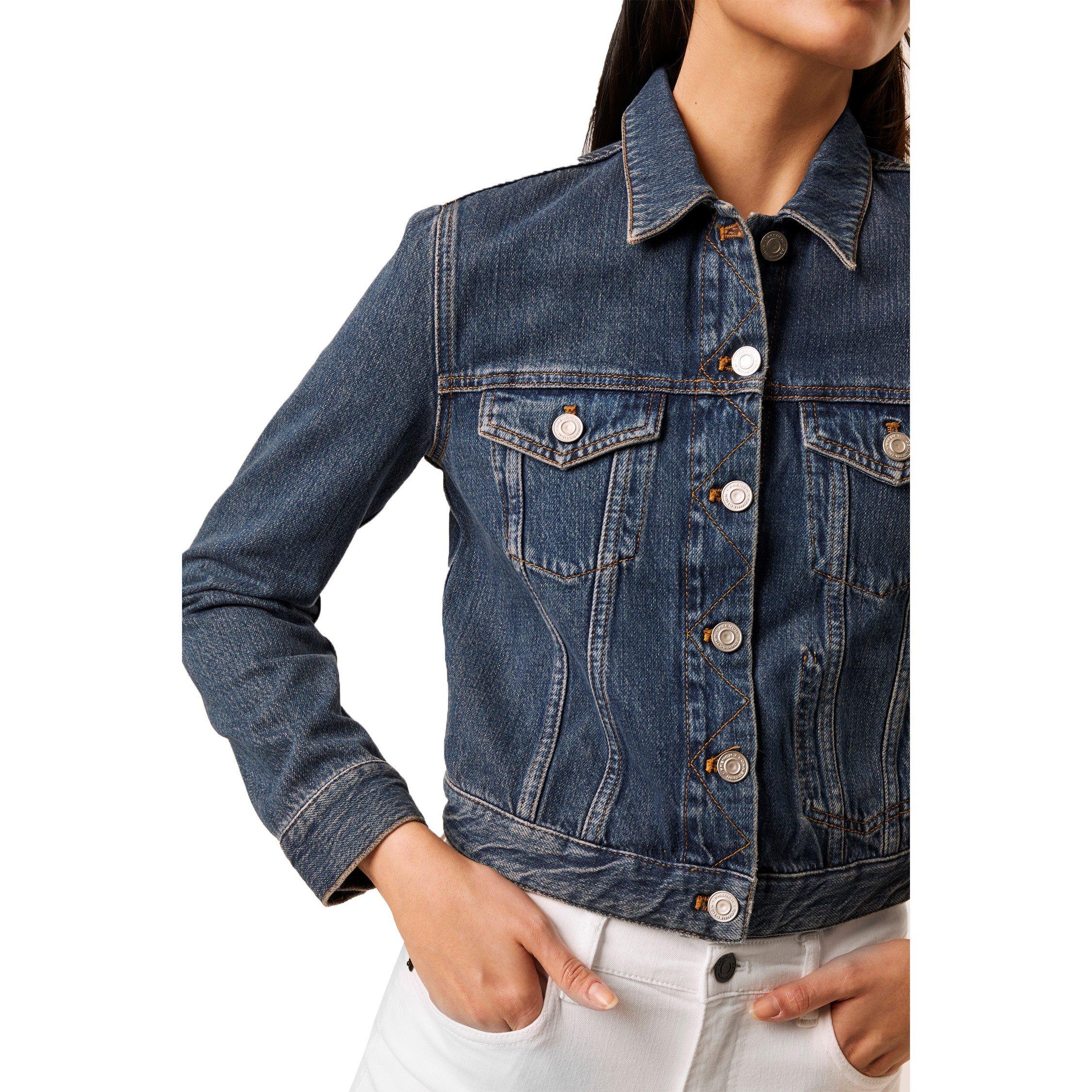 French Connection Macee Micro Western Denim Jacket