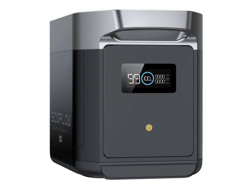 EcoFlow Delta 2 Max - Transportabel strømstations ekstra batteri - smart - litiumjernfosfat - 2048 Wh - output-stikforbindelser: 1