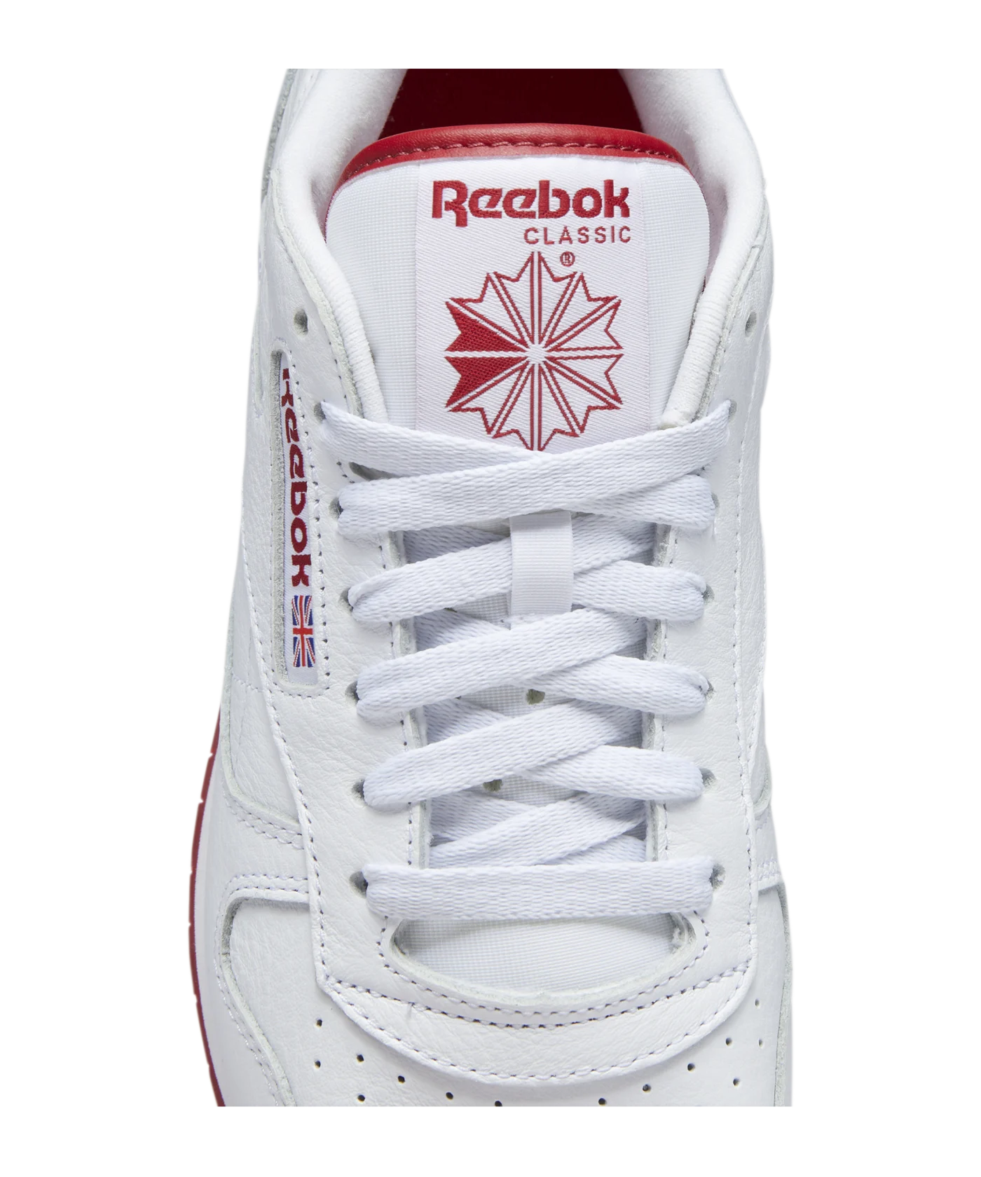 Reebok Classic Leather Weiss Rot