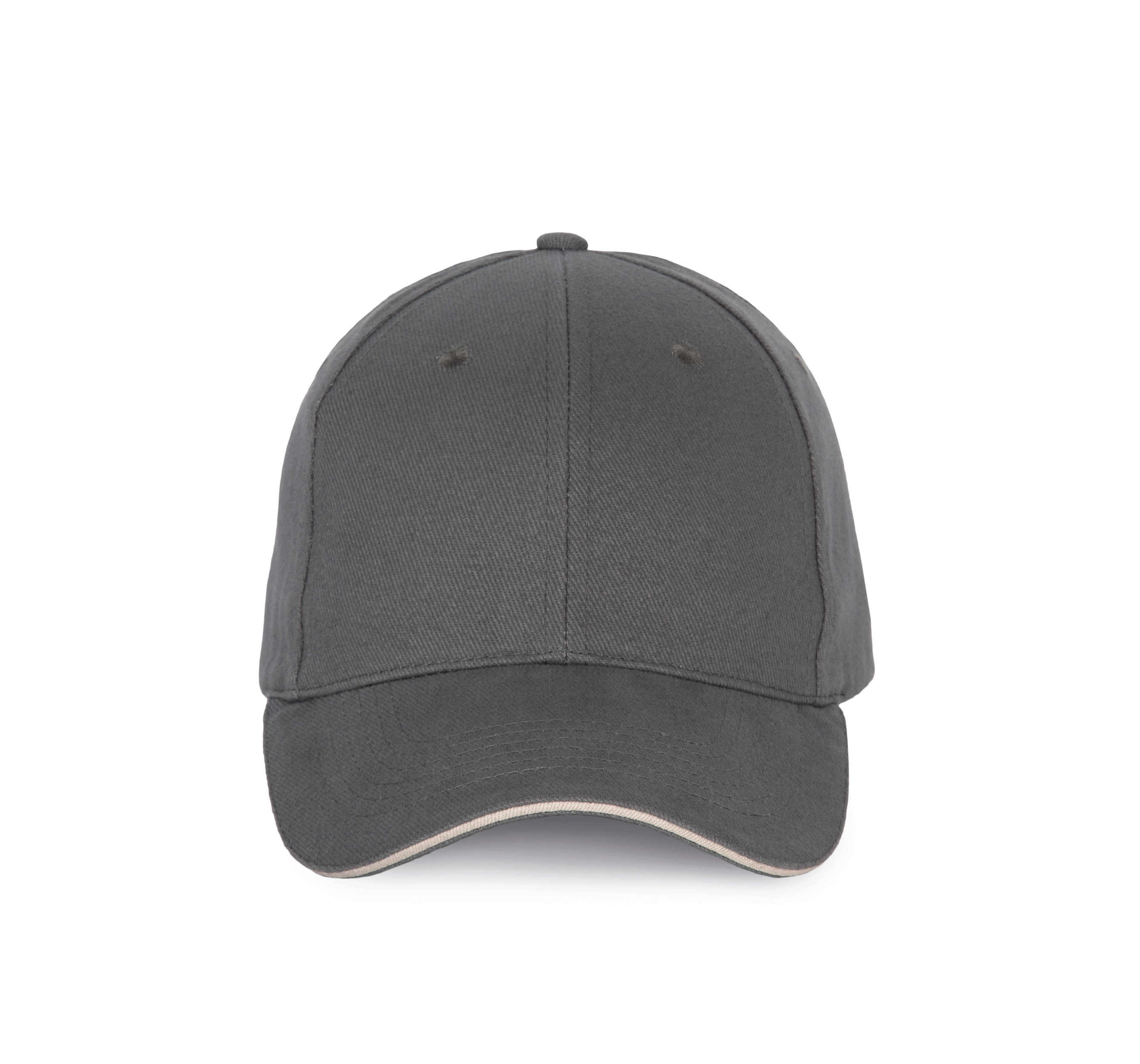 K-up KP185 - Casquette avec visière sandwich contrastée - 6 panneaux