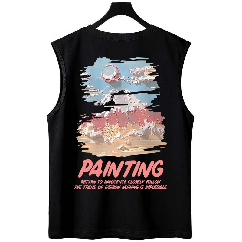 Cowpow - Tanktop met ronde hals en grafische print