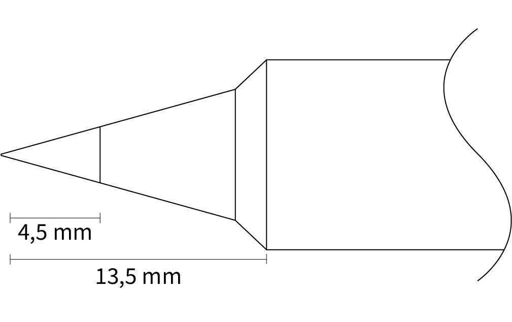 Lötspitze SI01-STILS Rund 5 mmErsatzlötspitze für JT-SI01 Lötkolben