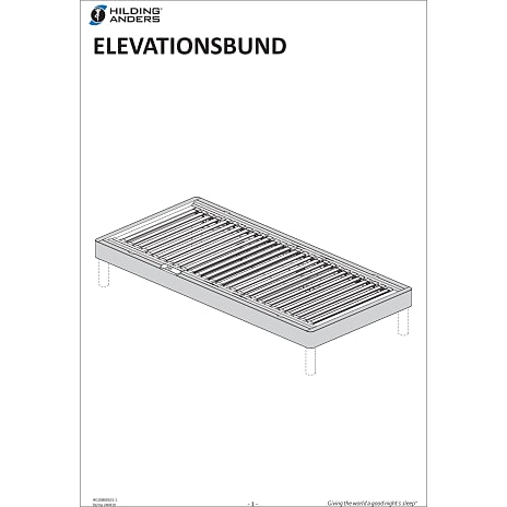 Huma Nordic elevationsseng 80x200 cm