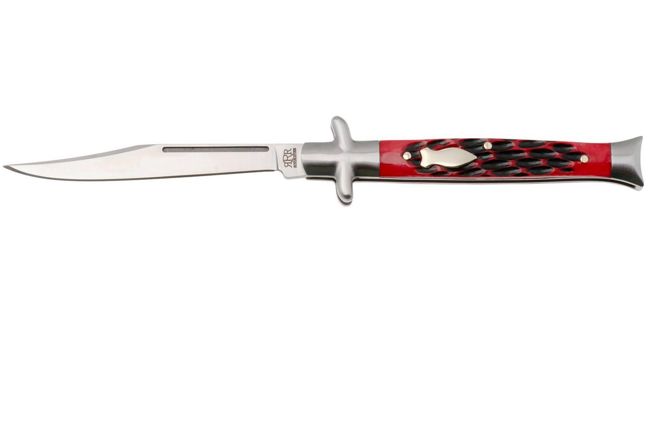 Rough Ryder Reserve Bowtie Fishtail RRR052, D2, Red Jigged Bone, slipjoint zakmes