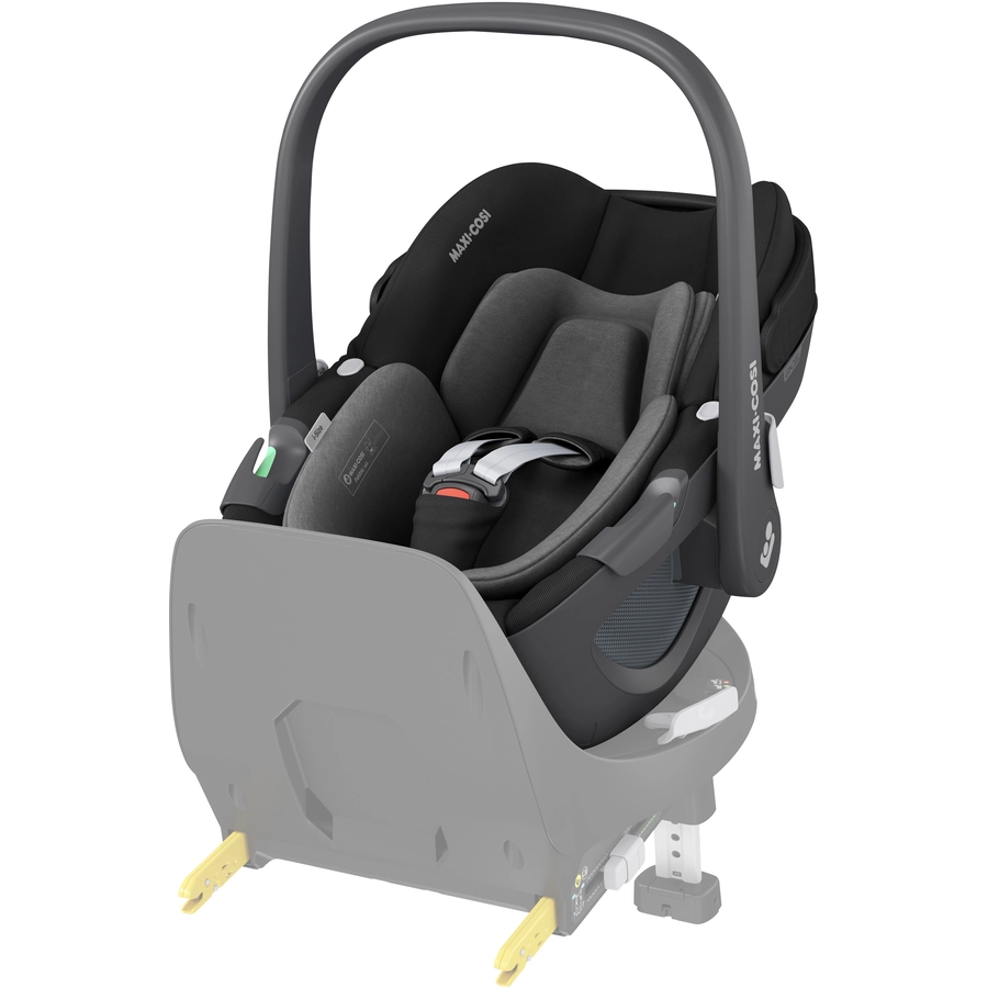 MAXI COSI Set Babyschale Pebble 360 Essential Black plus Basisstation FamilyFix 360