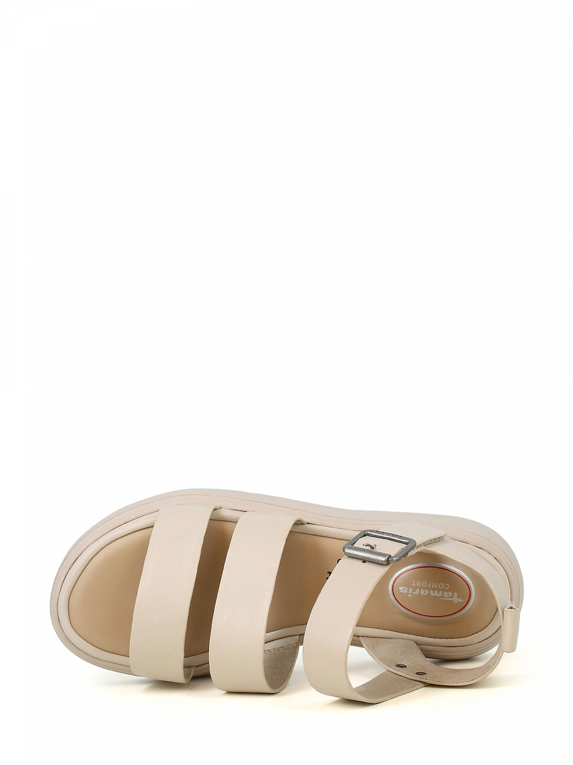 Tamaris Comfort Offwhite Strap Sandal