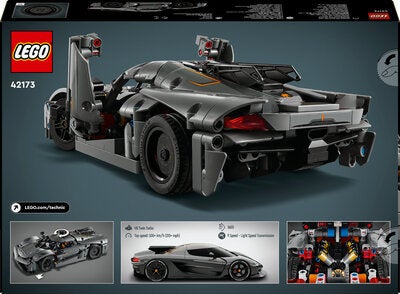 LEGO Technic 42173 Koenigsegg Jesko Absolut-hyperbil i grått