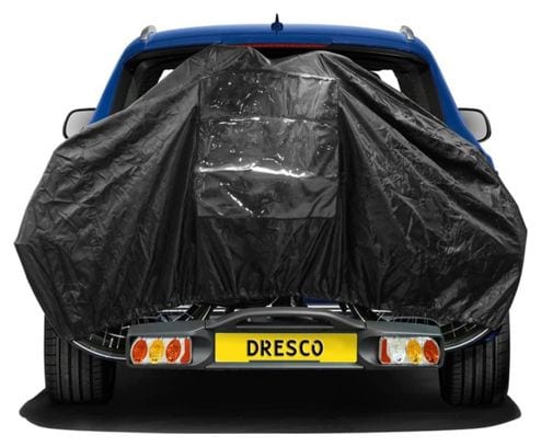 Dresco Housse élastique de vélo pour 2 vélos Noir
