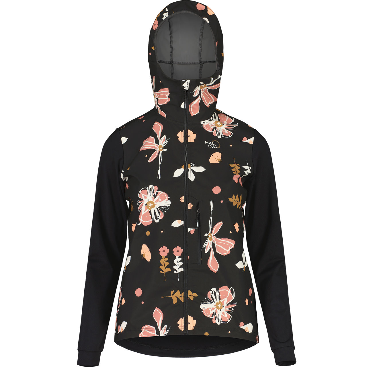 Maloja Damen Hybrid Softshelljacke SENNESm deep black flora | Skitourenjacken | Skitourenbekleidung | Damen | XSPO-Fashion