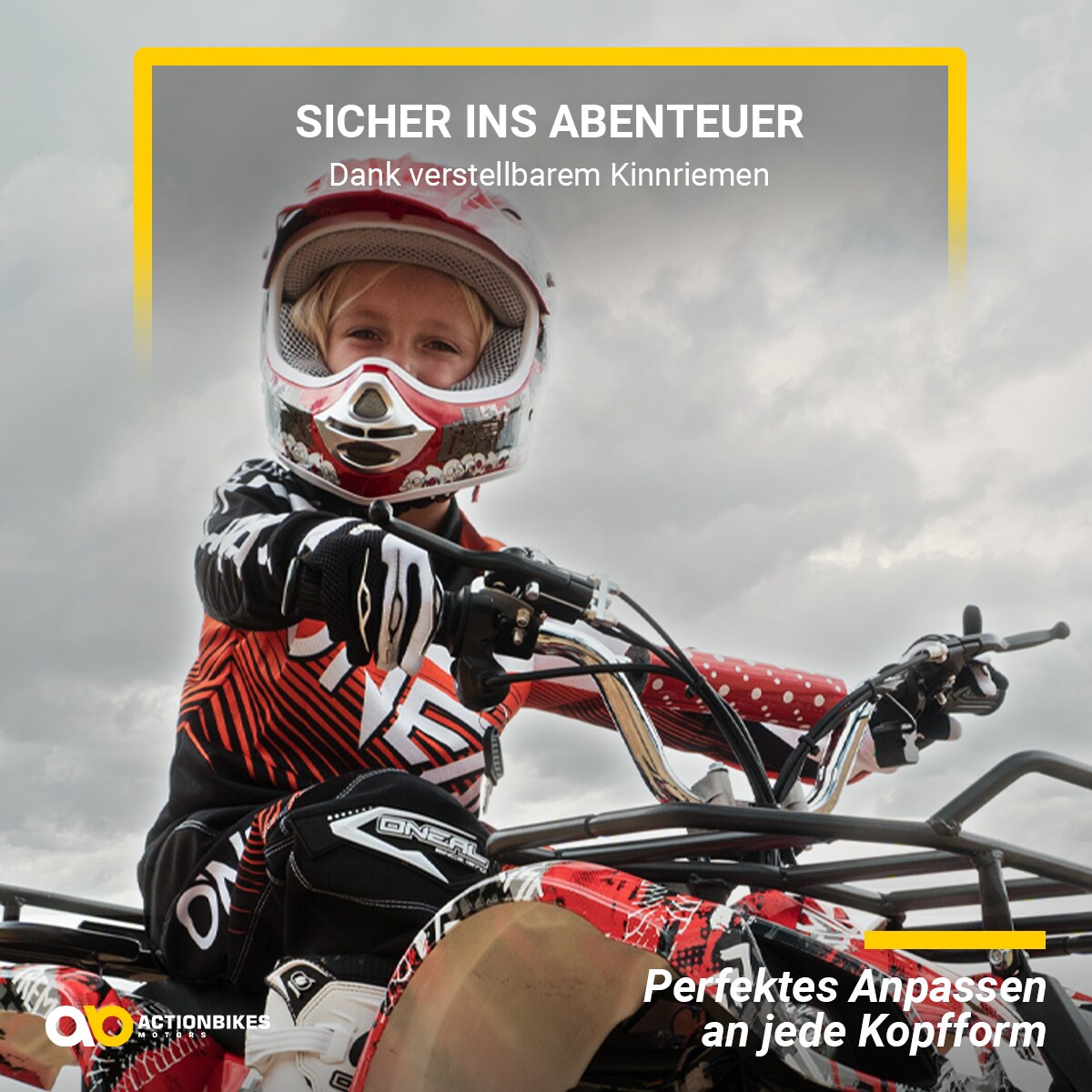 Crosshelm für Kinder, X-treme, Kinderhelm, Grün, Innenpolster, Be- und Entlüftungssystem, Kinnriemen (XL)