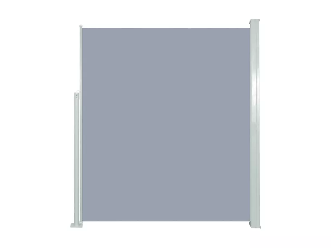 Auvent latéral rétractable de patio 160x300 cm Gris