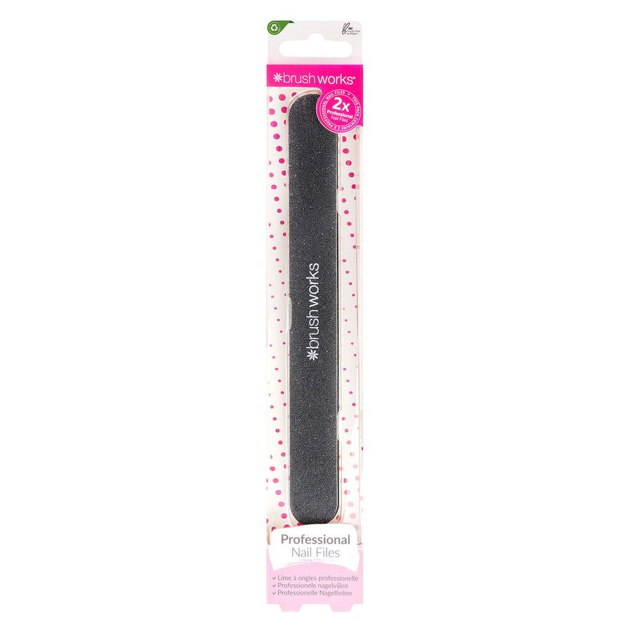 Brushworks Professional Nail Files 2 Pack