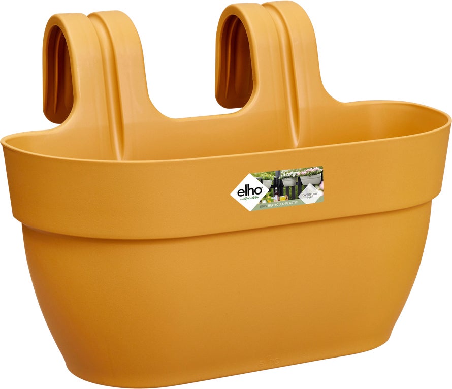 Elho balkonbak Vibia Campana Easy Hanger geel 36 x 24,1 x 26,5 cm