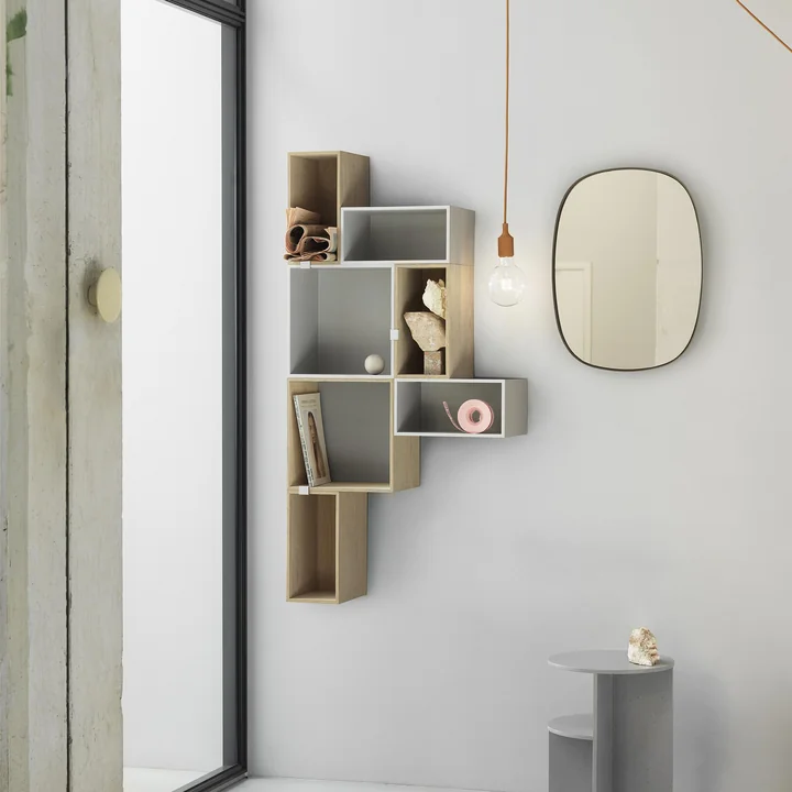 Muuto - Mini Stacked System Regalmodul, small / weiss