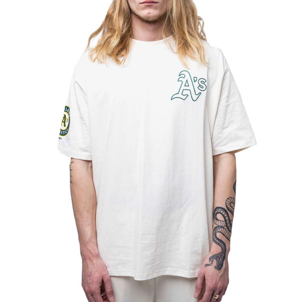 New Era T-shirt Blanc Homme New Era Heritage Oakath