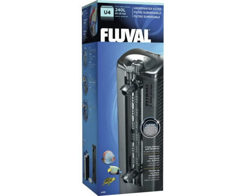 Fluval U4 binnenfilter voor aquaria compleet met filtermedia, ca. 1000 l/u, voor aquaria tot ca. 130-240 l