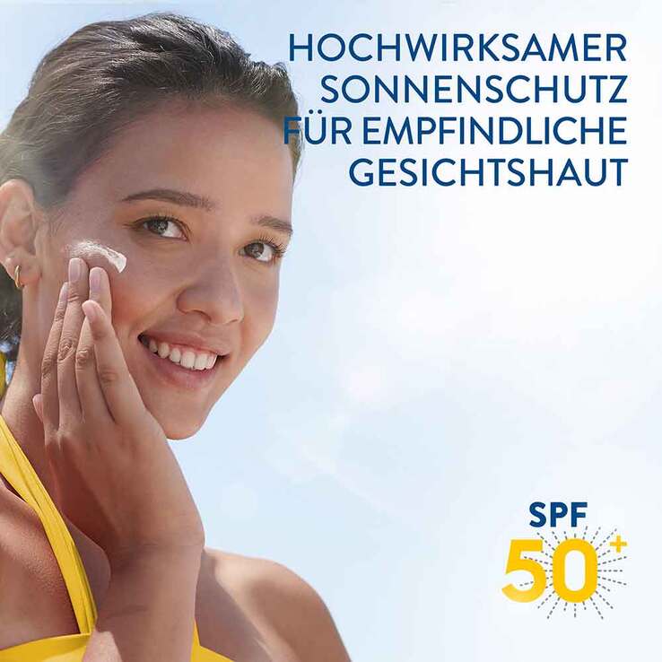 Cetaphil Sun sensitive Gel-Fluid SPF 50 + Sonnenschutz Gesicht, 50 ml