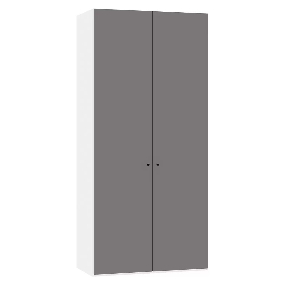 Drehtürenschrank 2-trg. Montreux dunkelgrau,weiss