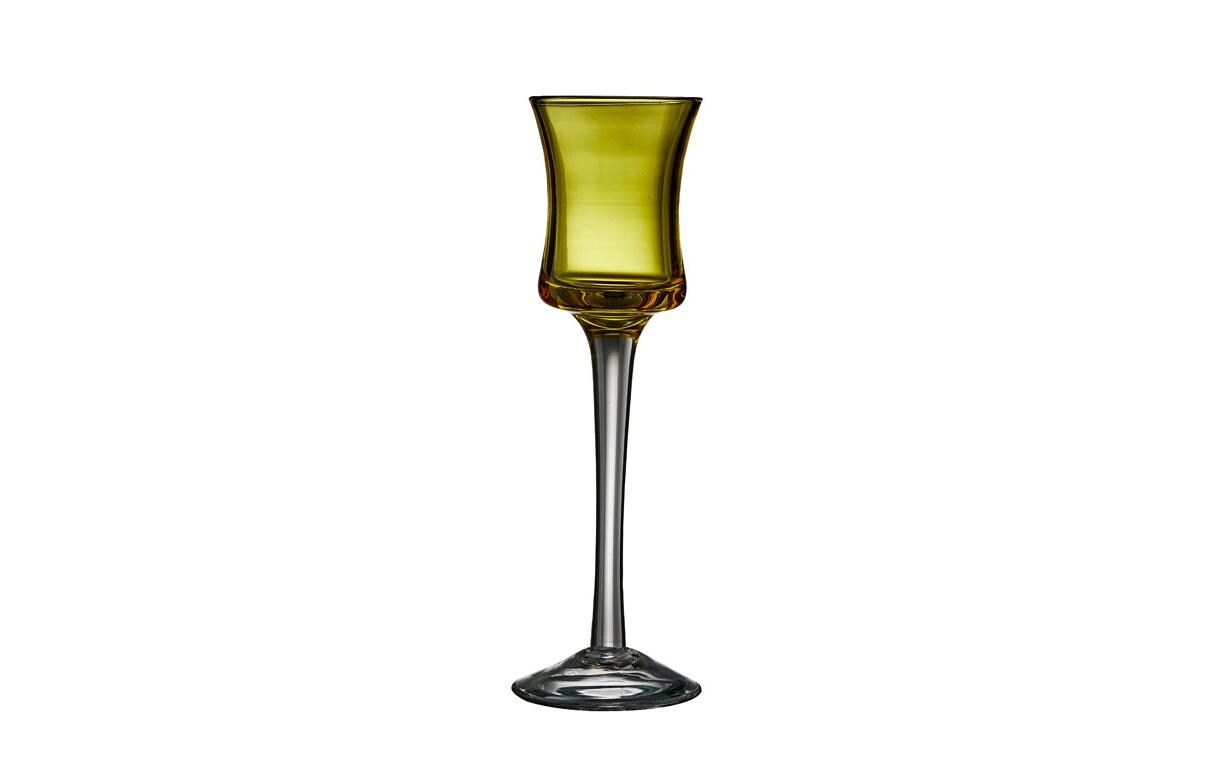 Schnapsglas Coloured Glas 6 Stück, assortiertVerschiedenfarbige mundgeblasene Schnapsgläser