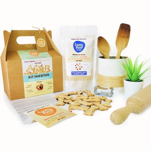 Kit de confeitaria Loonypets para cães: ossinhos de coco para cachorros